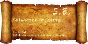 Selmeczki Brigitta névjegykártya