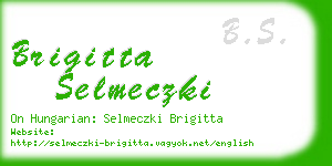 brigitta selmeczki business card